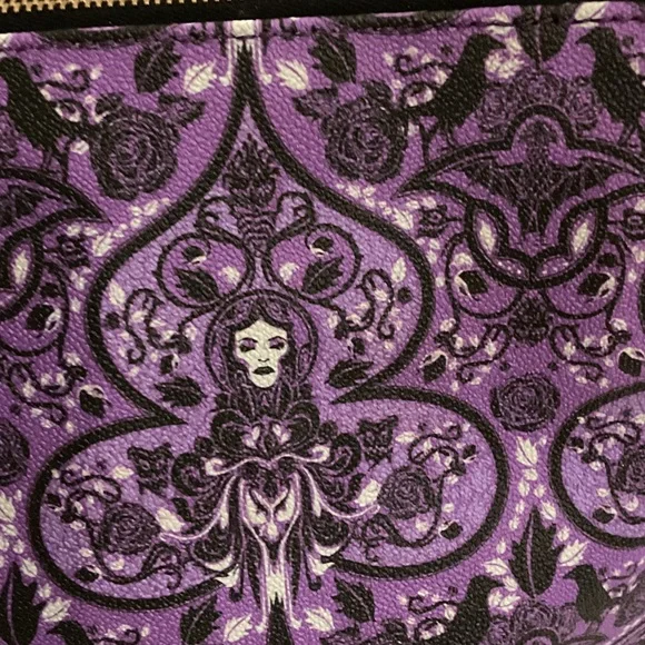 Dooney & Bourke Disney Parks Haunted Mansion MadamPurple Patterned Crossbody Bag - Picture 6 of 16
